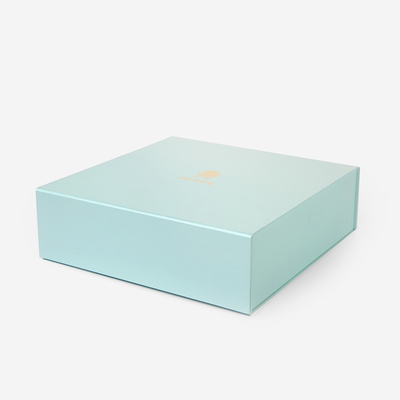Cardboard Magnetic Rigid Folding Boxes Hot Stamping Sustainable With Ribbon