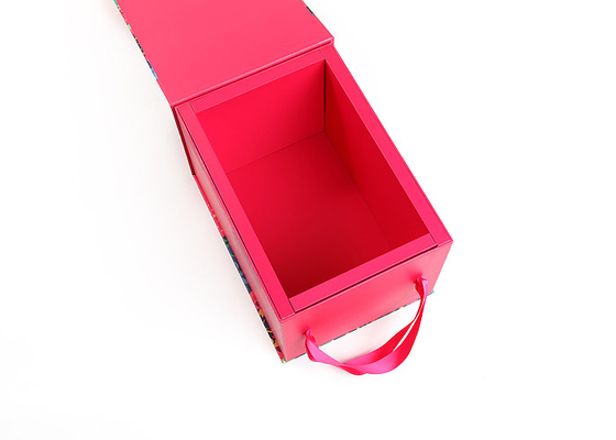 Greyboard Recycled Cardboard Jewelry Boxes , Magnetic Folding Gift Box With Insert