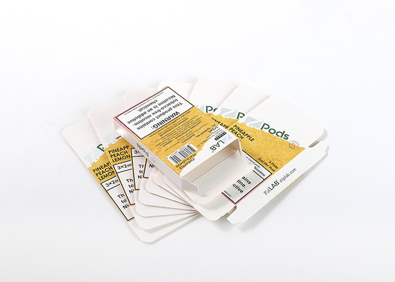 5% Synthetic Nicotine CBD Box Packaging E Cigarette Rectangle Cardboard Box